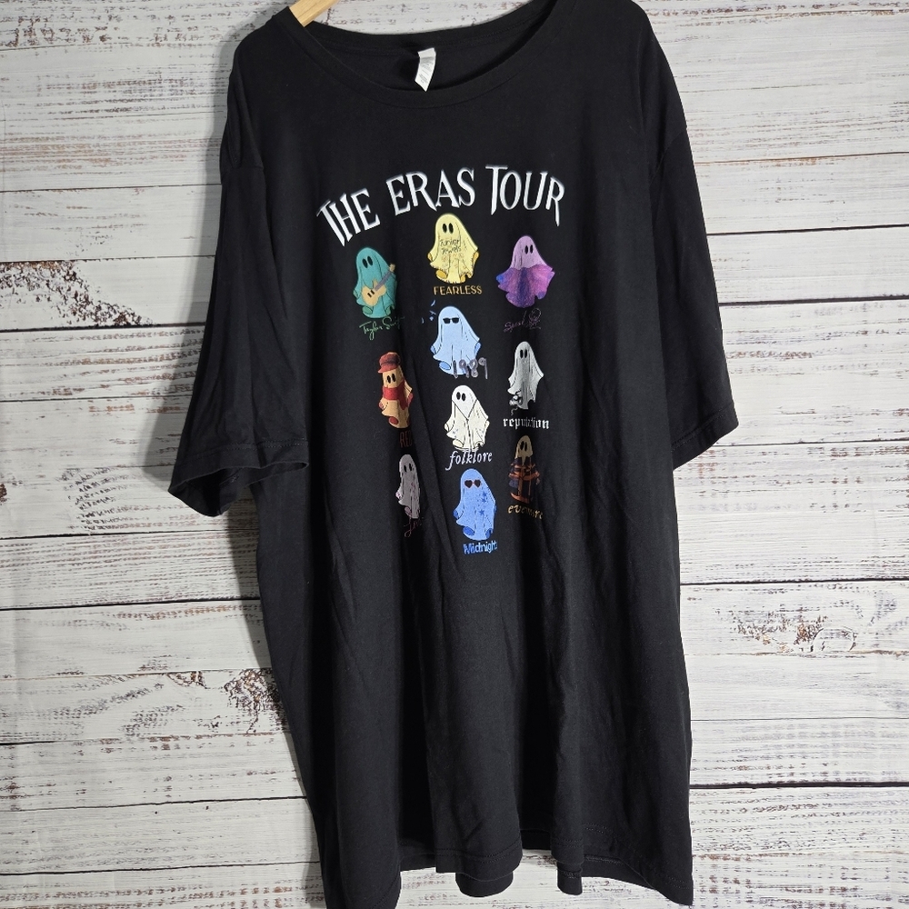 The Eras Tour Concert Ghost Tayloe Swift Halloween Swifties T Shirt Sz 5X